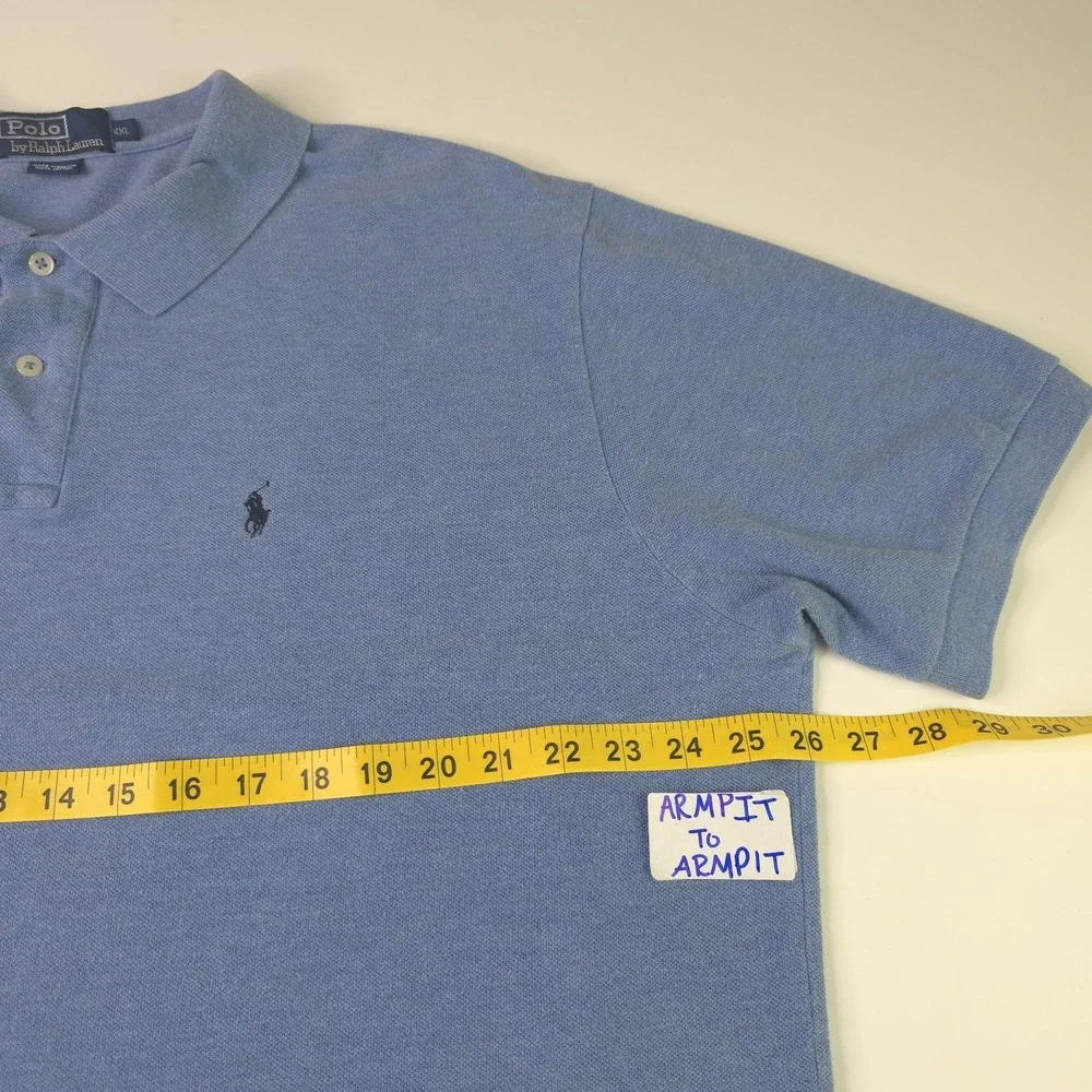 Polo by Ralph Lauren Mens Polo Shirt Size XXL Blue Sky Pony Casual Short Sleeve